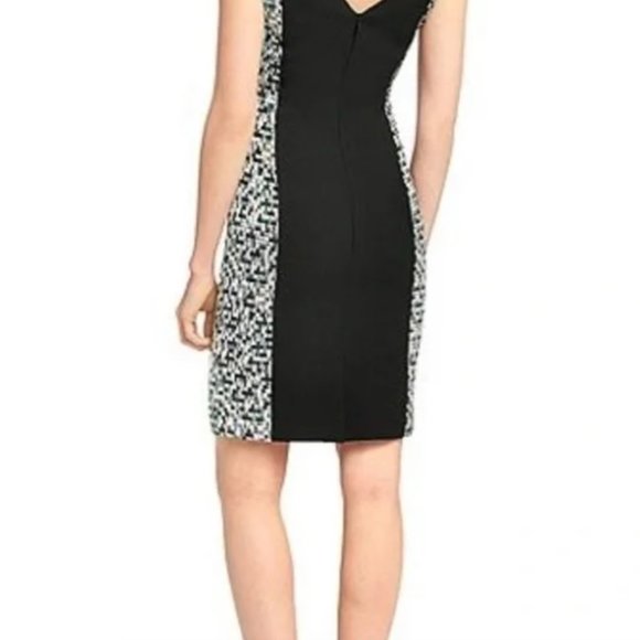 Hugo Boss Distripy Jacquard Ponte Multi-Color Sheath Dress NWOT-Size 4 - Picture 2 of 16